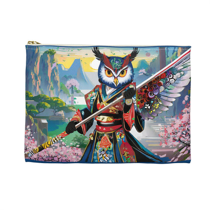 Cyberpunk Samurai Owl Pencil Case