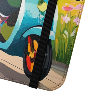🦓🛴 Stripes on Wheels Flip Case – Sunny Adventures & Storybook Fun