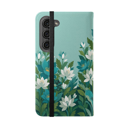 🐉🌿 The Dragon Keeper Flip Case – Art Deco Floral Fantasy