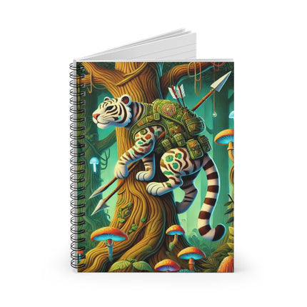 Silent Stripes Spiral Notebook - Ruled Line