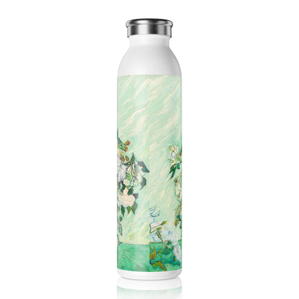 Roses by Vincent Van Gogh Slim Water Bottle