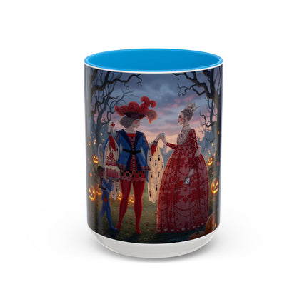 ♥️🎃 The Queen Of Hearts Halloween Masquerade Colorful Mug – Royal Halloween Fantasy