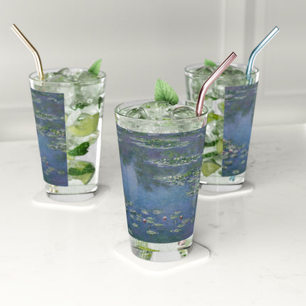 Water Lilies by Claude Monet Glass, 16oz