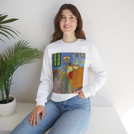 The Bedroom by Vincent van Gogh Heavy Blend™ Crewneck Sweatshirt