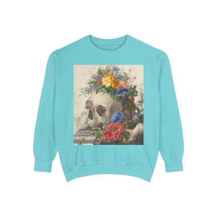 Vanitas Still Life by Herman Henstenburgh Garment-Dyed Sweatshirt