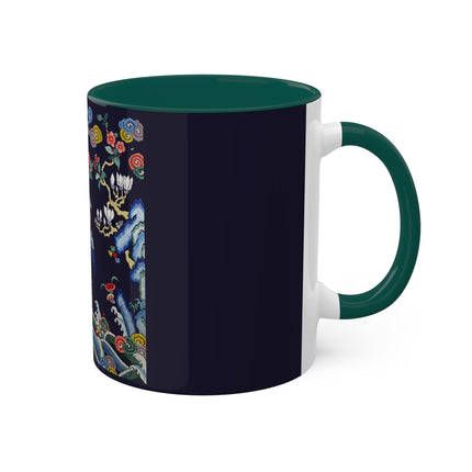 Rank Badge with Mandarin Duck Colorful Mugs, 11oz