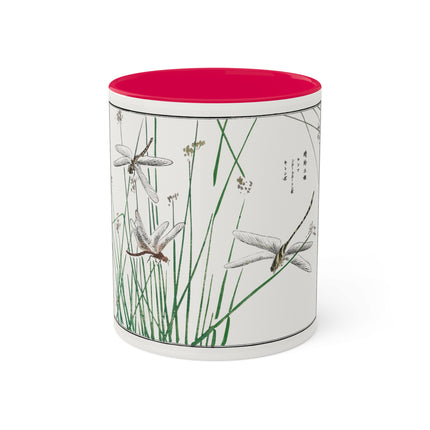 Dragonflies by Morimoto Toko Colorful Mugs, 11oz
