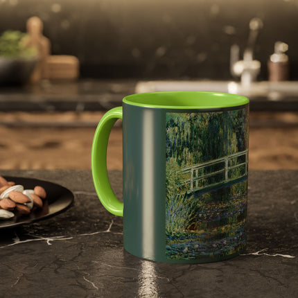 Water Lilies and Japanese Bridge by Claude Monet Colorful Mugs (11oz, 15oz)