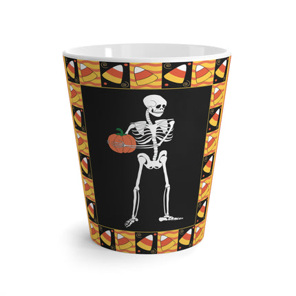 Candy Corn Skeleton Latte Mug