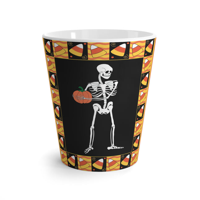 Candy Corn Skeleton Latte Mug