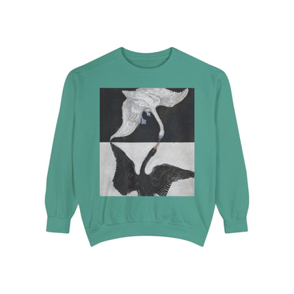The Swan by Hilma af Klint Garment-Dyed Sweatshirt