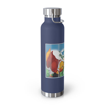 Fairy and Dapper Chick Copper Vacuum Insulated Bottle, 22 oz