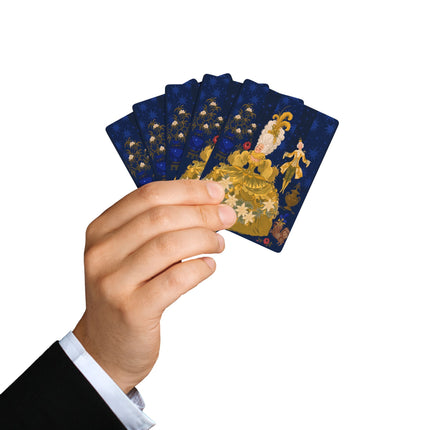 🌟🌼 The Lady Of The Golden Court Playing Cards – Art Deco Rococo Elegance