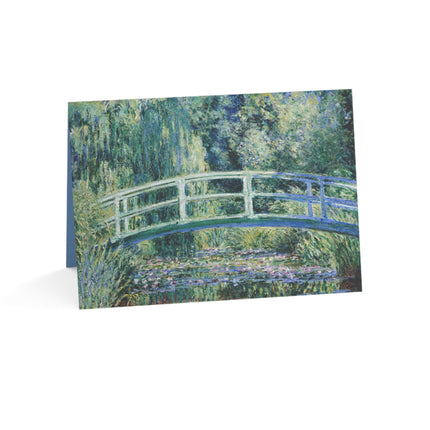 Water Lilies and Japanese Bridge by Claude Monet Greeting Cards (1, 10, 30, and 50pcs)