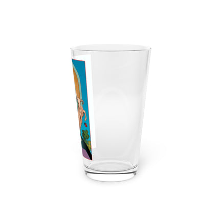 March & Aquamarine Zodiac Pint Glass