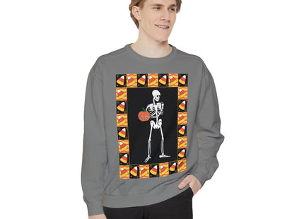 Candy Corn Skeleton Unisex Garment-Dyed Sweatshirt