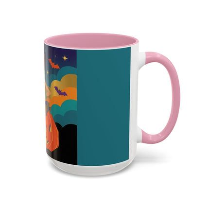 🌙🎃 The Witch Of Crescent Moon Pumpkin Colorful Mug – Colorful Halloween Charm