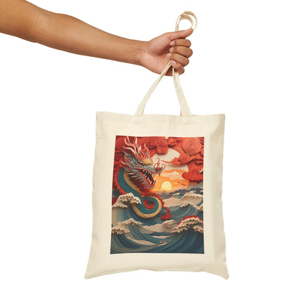 Emergence of the Dragon Cotton Canvas Tote Bag