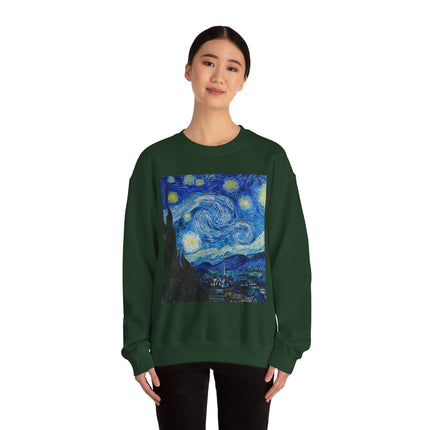 The Starry Night by Vincent Van Gogh Heavy Blend™ Crewneck Sweatshirt