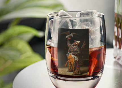 A Rich Kirghiz Huntsman with a Falcon by Vasily Vereshchagin Whiskey Glass