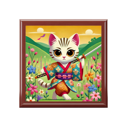 Samurai Kitten Jewelry Box