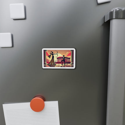 Art Deco Valentine's Romance Die-Cut Magnets (5 Sizes)
