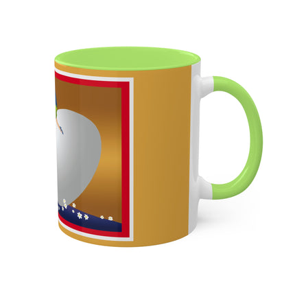 Crack-Up Comedy: The Great Egg Duel Colorful Mugs, 11oz