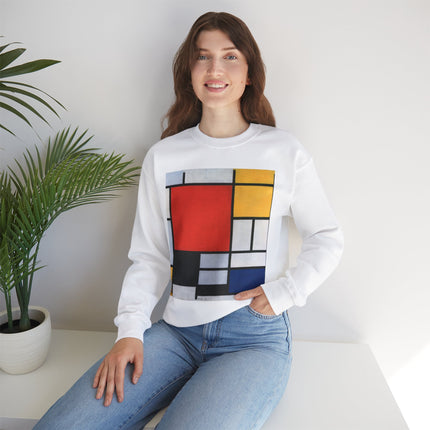 Composition with Red, Yellow, Blue, and Black by Piet Mondrian Heavy Blend™ Crewneck Sweatshirt