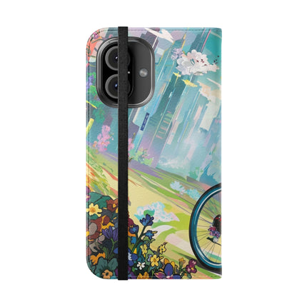 🐸🚵 Cyberpunk Frog Flip Case – High-Tech Adventure & Neon Velocity