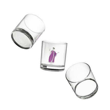 Jamais prêtes! (Never Ready!) by Charles Martin Rocks Glass, 10oz