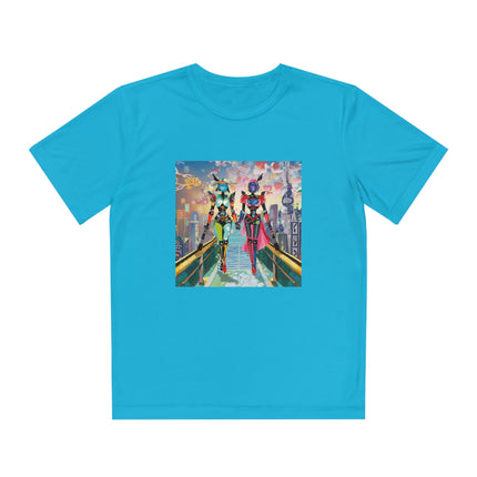 Cyber Punk Robot Models Youth Competitor Tee