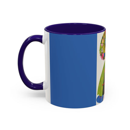 Lady with the Golden Fish Colorful Mugs – Whimsical Fashion & Playful Fantasy