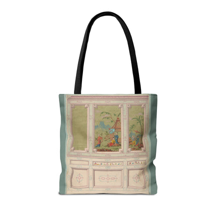 Chinoiserie scenes by Anonymous Tote Bag (AOP)
