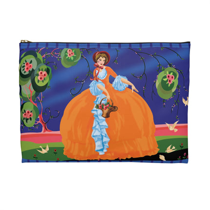 Spring Whispers Accessory Pouch – Vintage Art Fashion Design