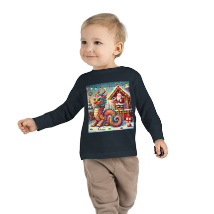 The Playful Dragon's Christmas Toddler Long Sleeve Tee