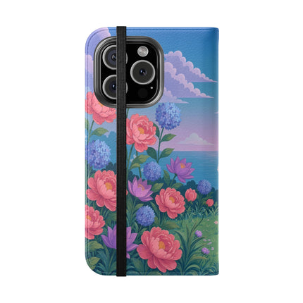 🌸🩰 The Garden Dancer Flip Case – Art Deco Floral Whimsy