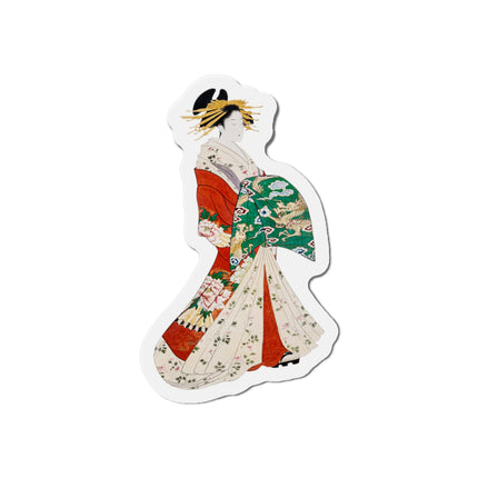 Japanese Woman by Hosoda Eishi Die-Cut Magnets (5 Sizes)