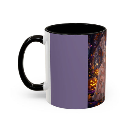 🎃🌙 The Midnight Court Of Pumpkin Grove Colorful Mug – Elegant Halloween Masquerade