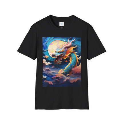 🐉⚡ Dragon of the Tempest Softstyle T-Shirt – Mythic Power & Elemental Majesty