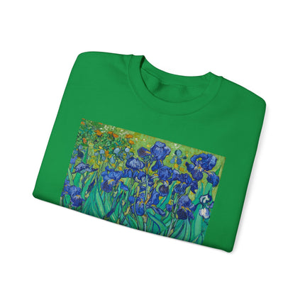 Irises by Vincent Van Gogh Heavy Blend™ Crewneck Sweatshirt