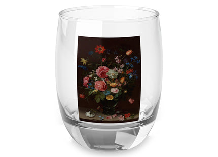 A Bouquet of Flowers by Clara Peeters Whiskey Glass
