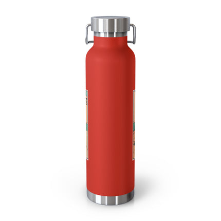Mischievous Mice on Wheels Copper Vacuum Insulated Bottle, 22 oz