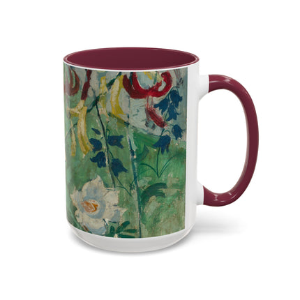 Flowers by August Babberger Colorful Mugs (11oz, 15oz)