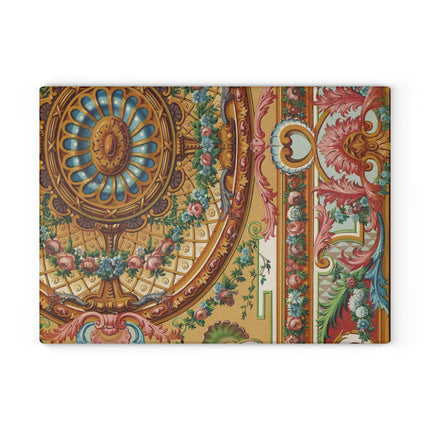 XVIII Siecle 2 by Auguste Racinet Glass Cutting Board