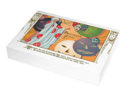 Hauntingly Chic – Halloween Glamour & Masks Greeting Cards (1, 10, 30, and 50pcs)