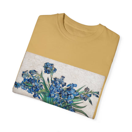Irises by Vincent Van Gogh Unisex Garment-Dyed T-shirt