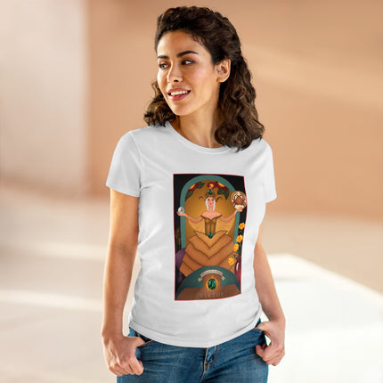 June & Pearl, Alexandrite (from the Gem Series) by Sofia Chiostri Women's Midweight Cotton Tee