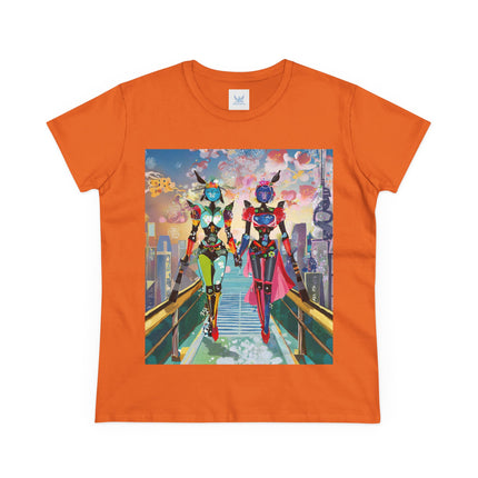 Cyber Punk Robot Models Cotton Tee