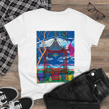 Serene Splendor Women's Midweight Cotton Tee