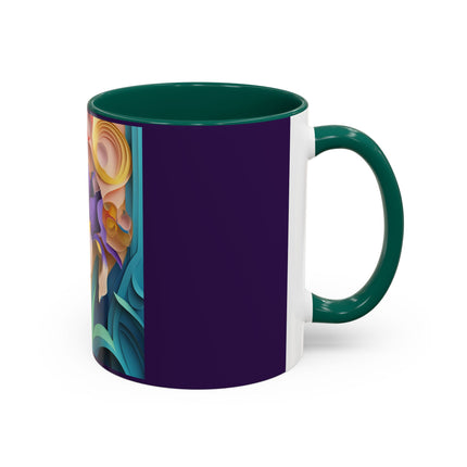 The Elegant Iris Flower Colorful Mugs (11oz, 15oz)
